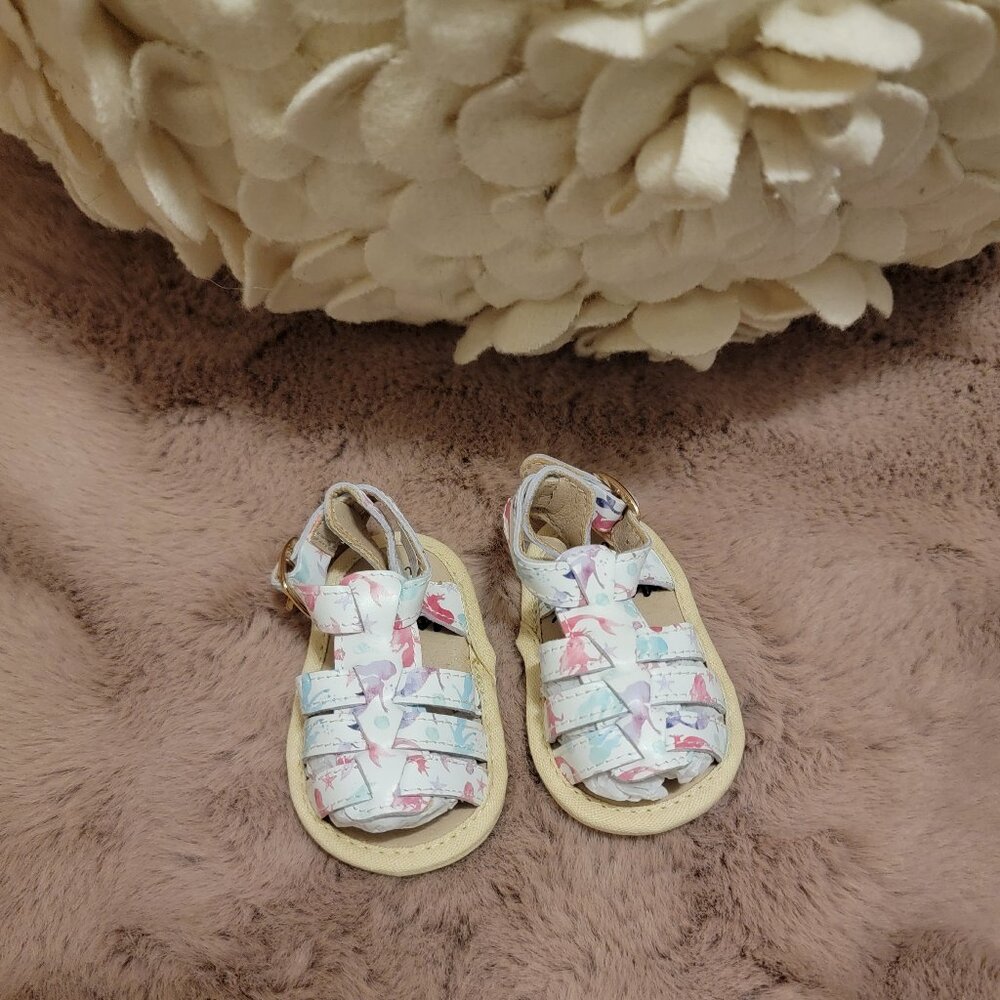 Monkey Feet Infant Baby Shoes Sandals 0-3 Months *Like New*
